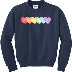 Neurodiversity Autism Awareness Hearts Kids Sweatshirt