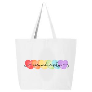 Neurodiversity Autism Awareness Hearts 25L Jumbo Tote