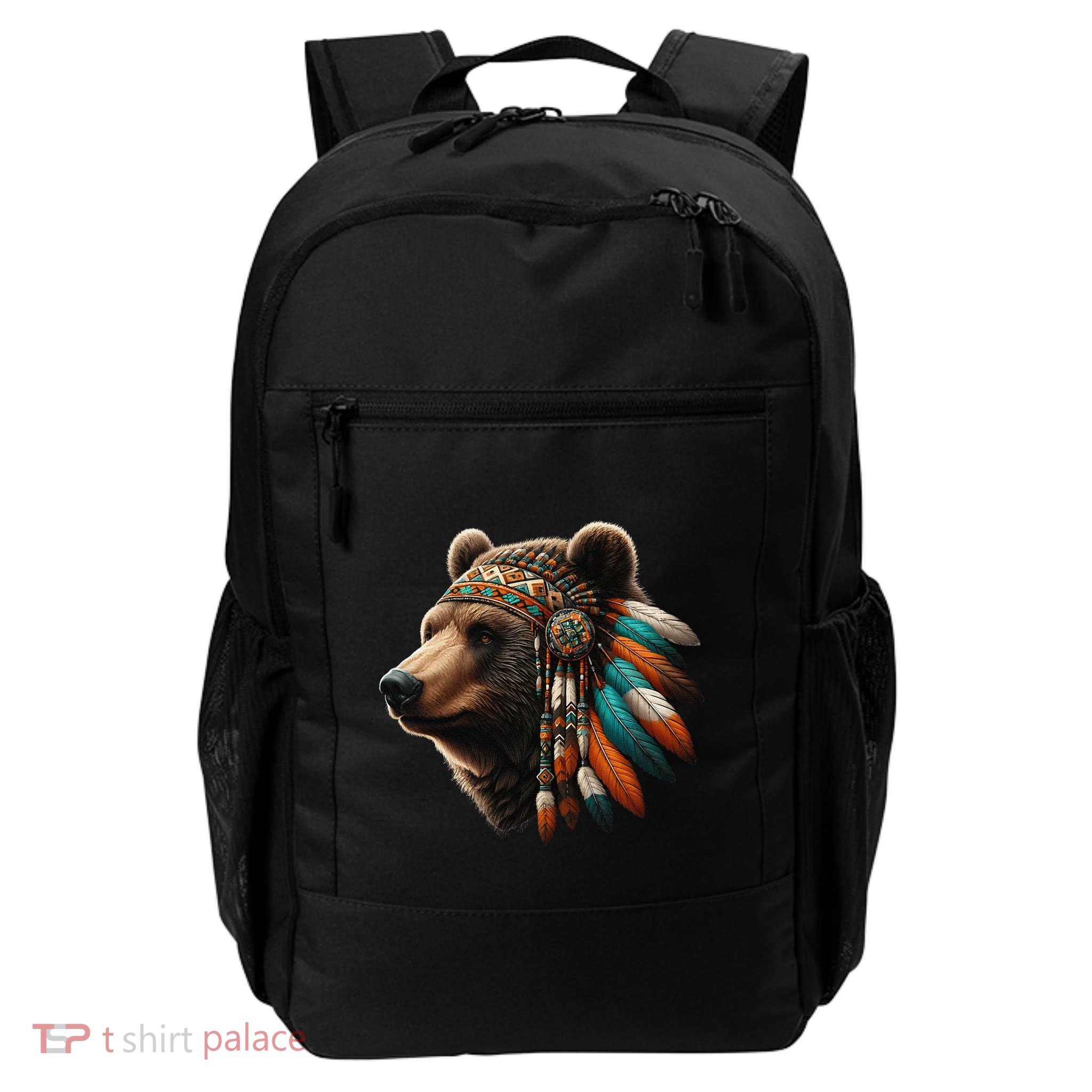 Native American Bear Artwork Native American Day Design Daily Commute Backpack