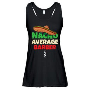 Nacho Average Barber Funny Hairdreser Ladies Essential Flowy Tank