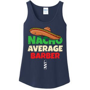 Nacho Average Barber Funny Hairdreser Ladies Essential Tank