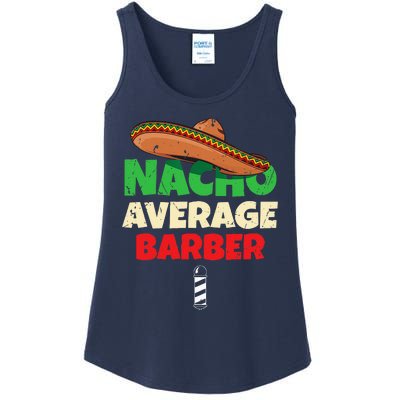 Nacho Average Barber Funny Hairdreser Ladies Essential Tank