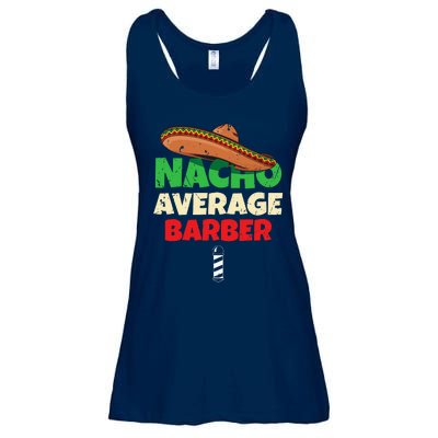 Nacho Average Barber Funny Hairdreser Ladies Essential Flowy Tank