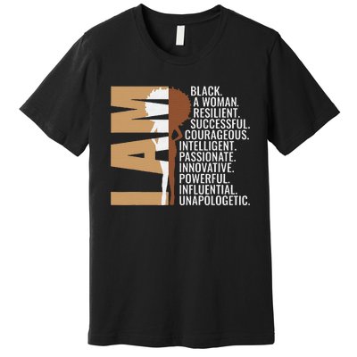 Never Apologize Black History Month BLM Melanin Pride Afro Premium T-Shirt