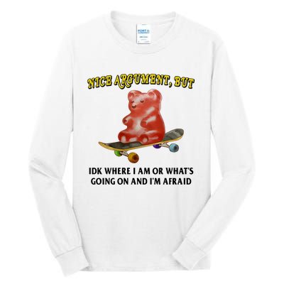 Nice Argument But Idk Where I Am Or WhatS Going On And IM Afraid Tall Long Sleeve T-Shirt