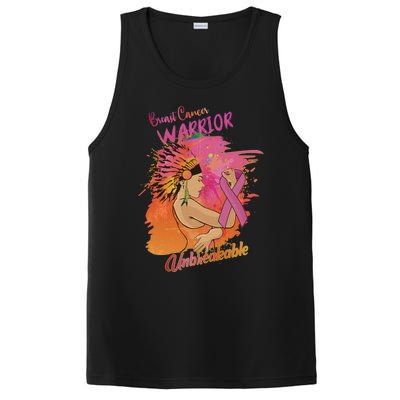 Native American Breast Cancer Unbreakable Warrior Survivor Gift PosiCharge Competitor Tank