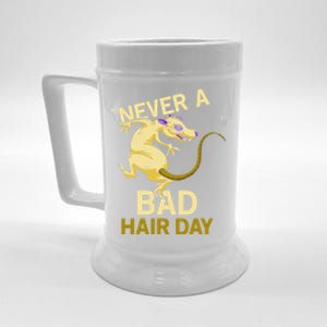 Never A Bad Hair Day Gift Hairless Rats Gift Beer Stein