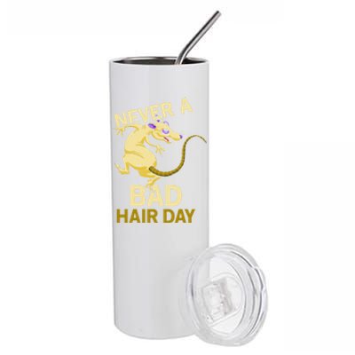 Never A Bad Hair Day Gift Hairless Rats Gift Stainless Steel Tumbler