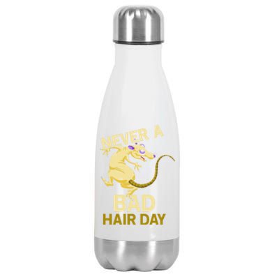 Never A Bad Hair Day Gift Hairless Rats Gift Stainless Steel Insulated Water Bottle