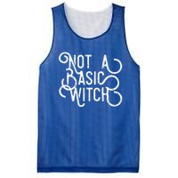 Not A Basic Witch Novelty Gift Funny Gift Mesh Reversible Basketball Jersey Tank