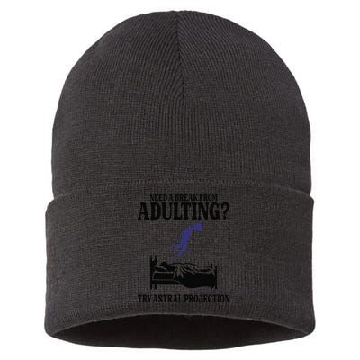 Need A Break From Adulting Try Astral Projection Sustainable Knit Beanie