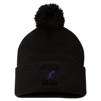 Need A Break From Adulting Try Astral Projection Pom Pom 12in Knit Beanie