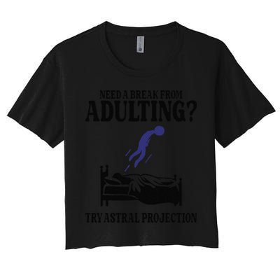 Need A Break From Adulting Try Astral Projection Crop Top