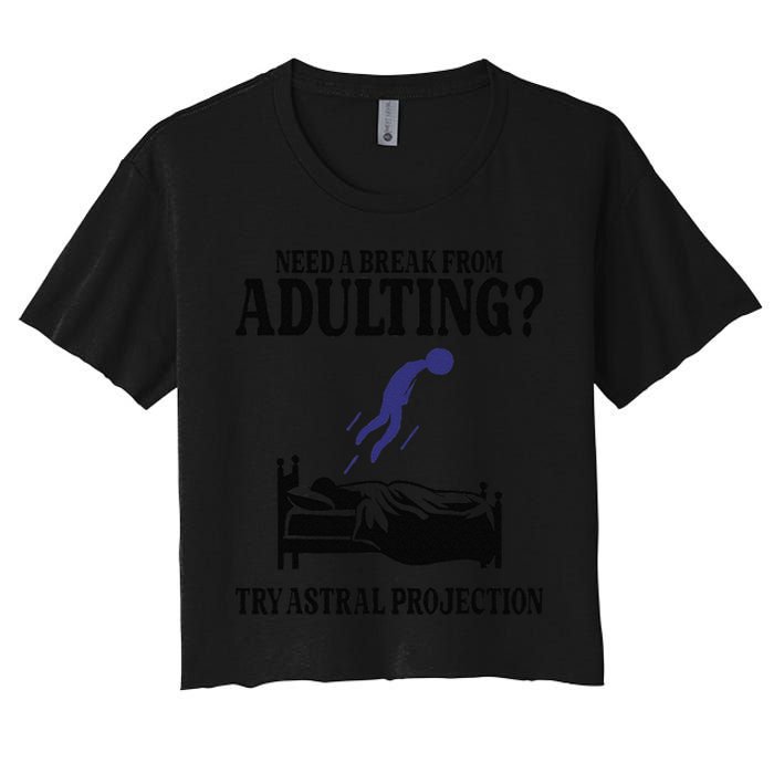 Need A Break From Adulting Try Astral Projection Crop Top
