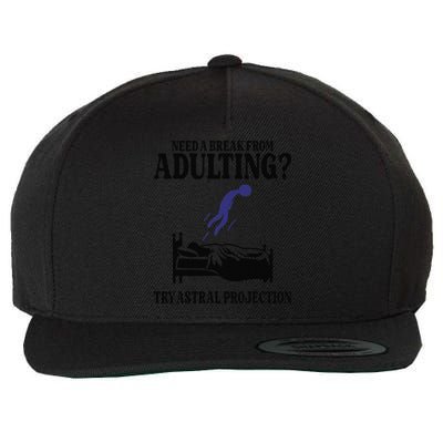 Need A Break From Adulting Try Astral Projection Wool Snapback Cap