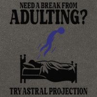 Need A Break From Adulting Try Astral Projection Cotton Canvas Backpack