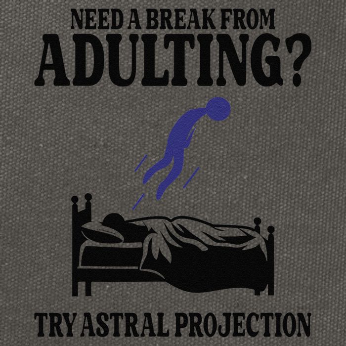 Need A Break From Adulting Try Astral Projection Cotton Canvas Backpack