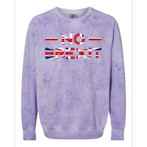 No Anti Brexit England Uk United Kingdom Europe Eu Exit Gift Cool Gift Colorblast Crewneck Sweatshirt