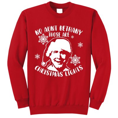 No Aunt Bethany Those Are Christmas Lights Funny Clark Griswold Quote Sweatshirt