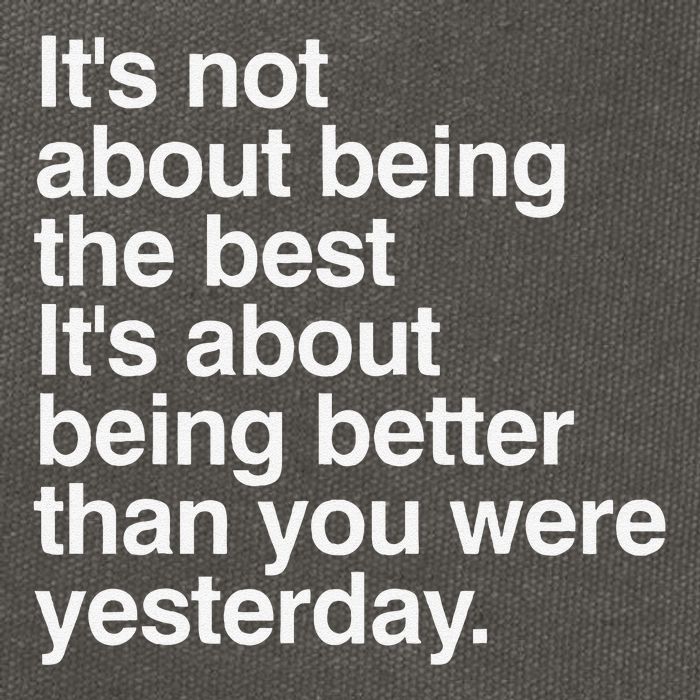 Not About Being The Best It’S Being Better Than Yesterday Cotton Canvas Backpack
