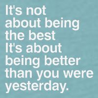 Not About Being The Best It’S Being Better Than Yesterday Sueded Cloud Jersey T-Shirt