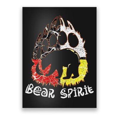 Native American Bear Spirit, Bear Paw Poster
