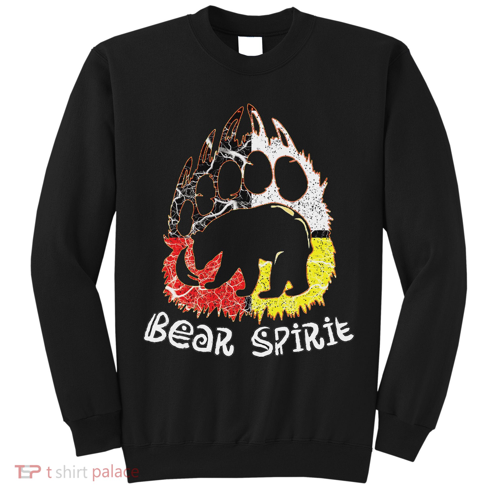 Native American Bear Spirit, Bear Paw Tall Sweatshirt