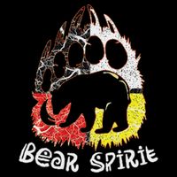 Native American Bear Spirit, Bear Paw Kids Hoodie