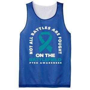 Not All Battles Ptsd Fighter Ptsd Awareness Gift Mesh Reversible Basketball Jersey Tank