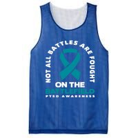 Not All Battles Ptsd Fighter Ptsd Awareness Gift Mesh Reversible Basketball Jersey Tank