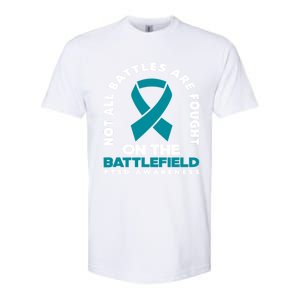 Not All Battles Ptsd Fighter Ptsd Awareness Gift Softstyle CVC T-Shirt