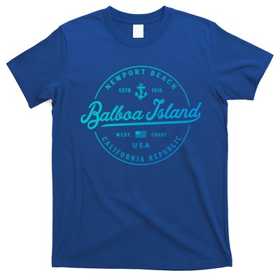Nautical Anchor Balboa Island California Travel Vacation Gift T-Shirt