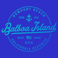 Nautical Anchor Balboa Island California Travel Vacation Gift T-Shirt