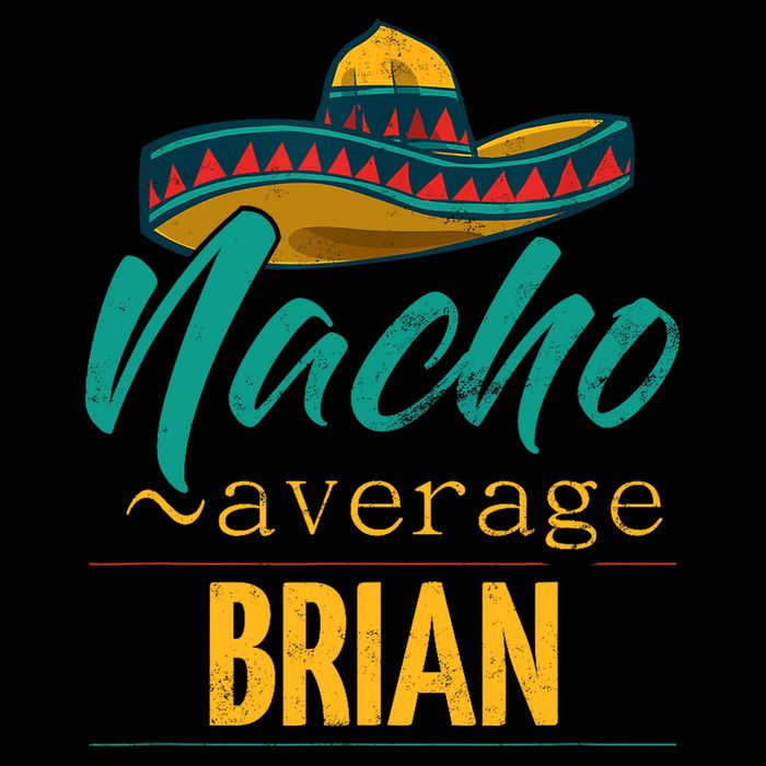 Nacho Average Brian Gift Funny Cinco De Mayo Sombrero Stripe Pom Pom Beanie