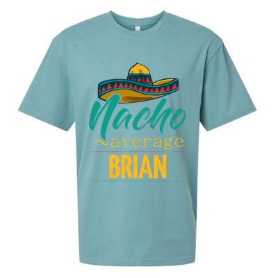 Nacho Average Brian Gift Funny Cinco De Mayo Sombrero Sueded Cloud Jersey T-Shirt