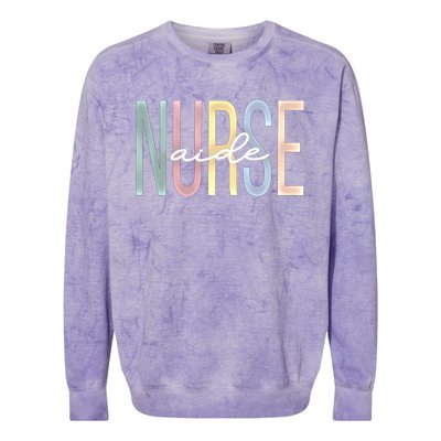 Nurse Aide Boho Nursing Aide Meaningful Gift Colorblast Crewneck Sweatshirt