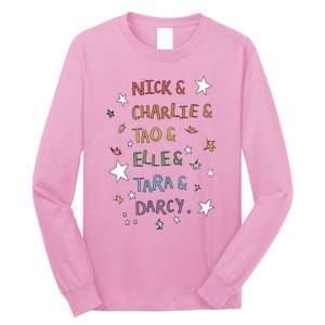 Nick And Charlie Tao And Elle And Darcy Nick And Charlie Cute Leaves Long Sleeve Shirt