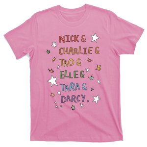 Nick And Charlie Tao And Elle And Darcy Nick And Charlie Cute Leaves T-Shirt