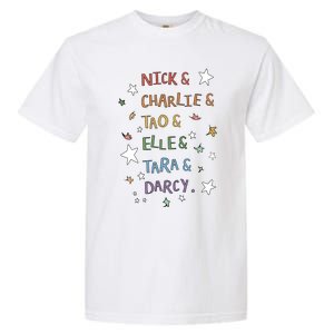 Nick And Charlie Tao And Elle And Darcy Nick And Charlie Cute Leaves Garment-Dyed Heavyweight T-Shirt