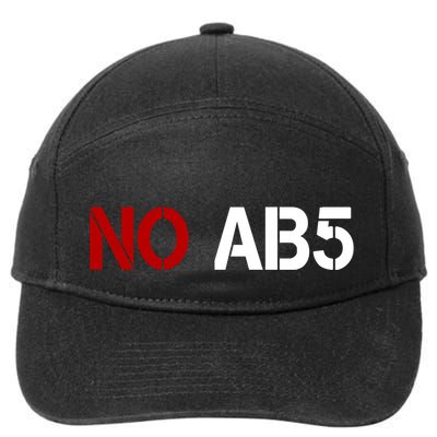 No AB5 California Truckers Protest 7-Panel Snapback Hat