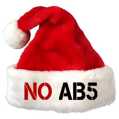 No AB5 California Truckers Protest Premium Christmas Santa Hat