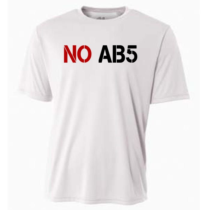 No AB5 California Truckers Protest Cooling Performance Crew T-Shirt