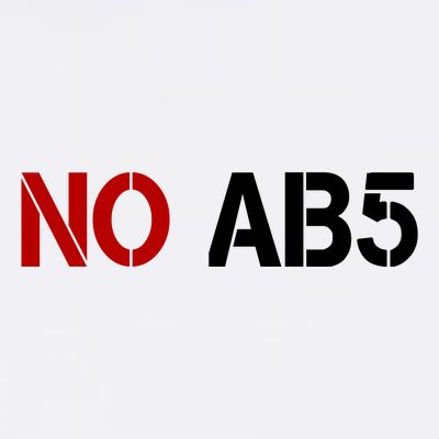 No AB5 California Truckers Protest T-Shirt