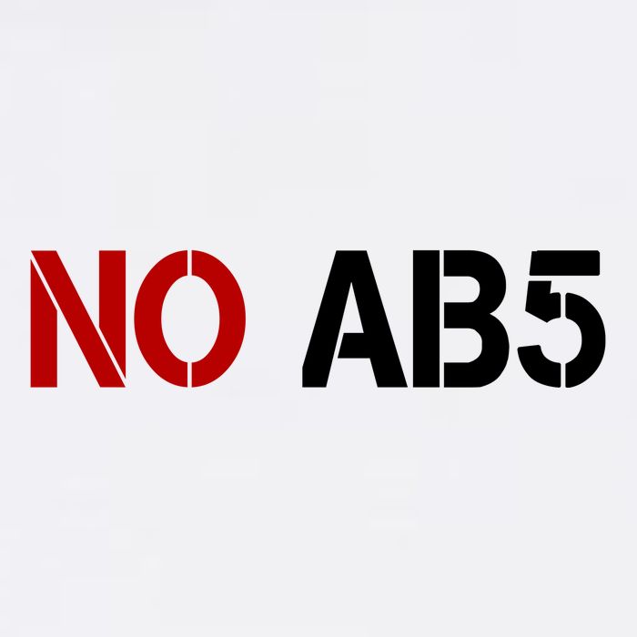 No AB5 California Truckers Protest Tall T-Shirt