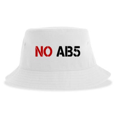 No AB5 California Truckers Protest Sustainable Bucket Hat