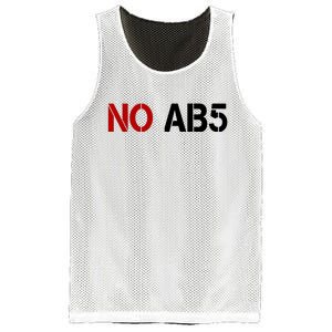 No AB5 California Truckers Protest Mesh Reversible Basketball Jersey Tank