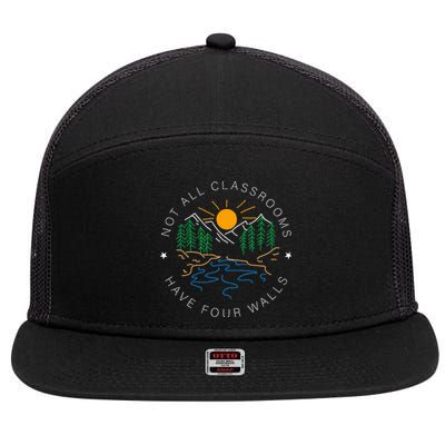 Not All Classrooms Have Four Walls Nature 7 Panel Mesh Trucker Snapback Hat