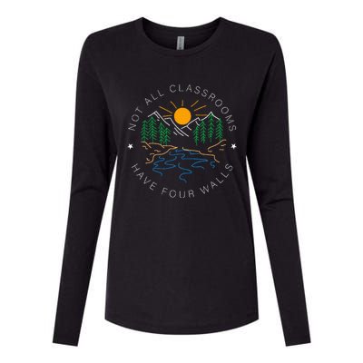 Not All Classrooms Have Four Walls Nature Womens Cotton Relaxed Long Sleeve T-Shirt