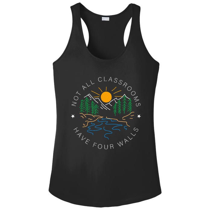 Not All Classrooms Have Four Walls Nature Ladies PosiCharge Competitor Racerback Tank