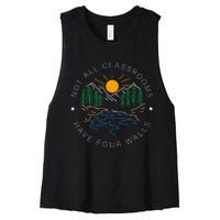 Not All Classrooms Have Four Walls Nature Women's Racerback Cropped Tank